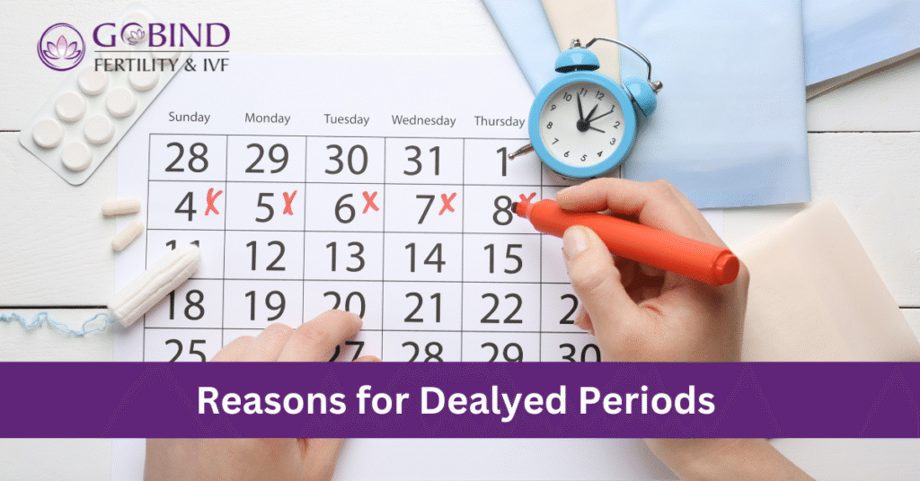 a calender showing dates and women cut the dates that depicts delayed periods